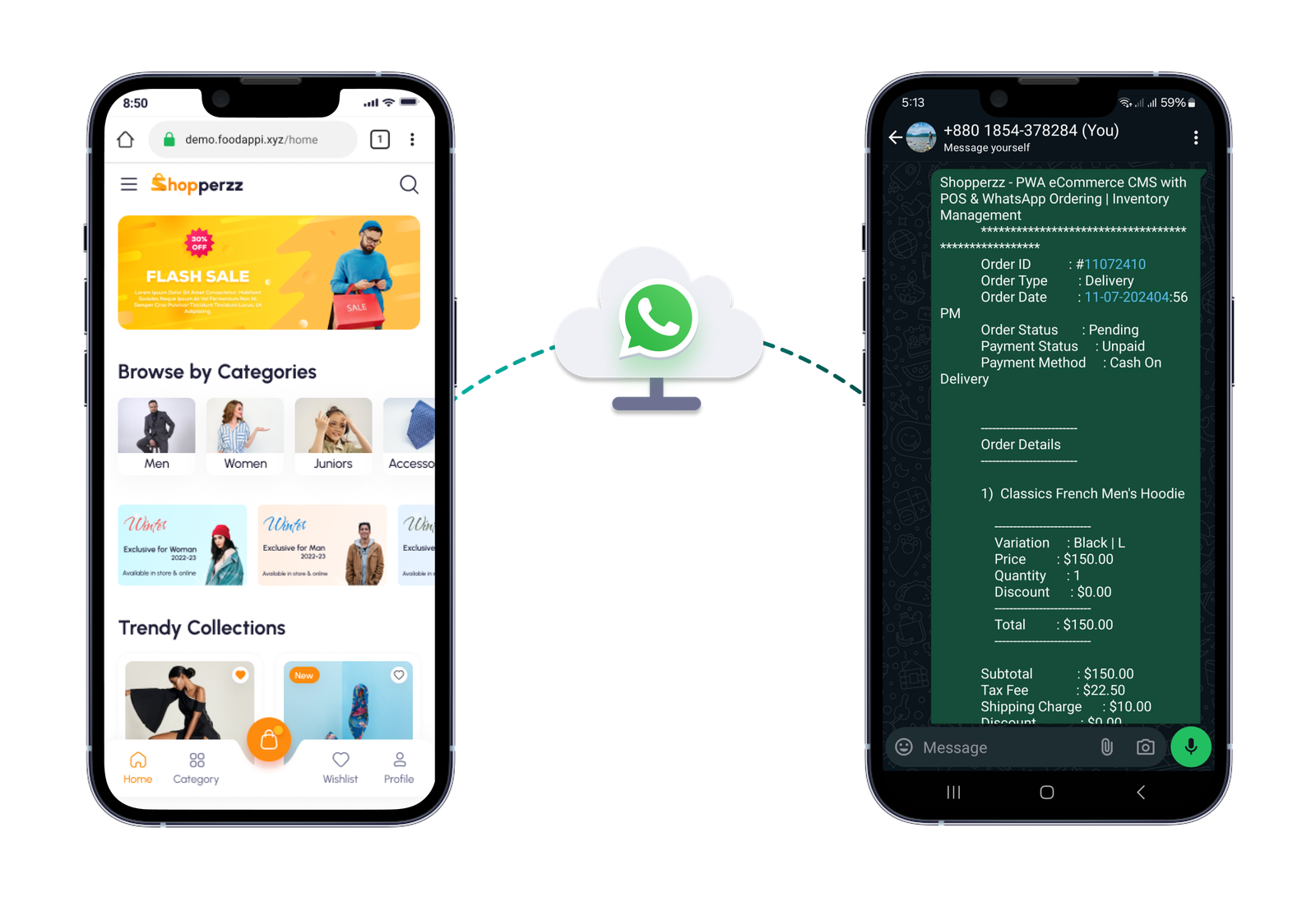 Official Shopperz WhatsApp ordering visual
