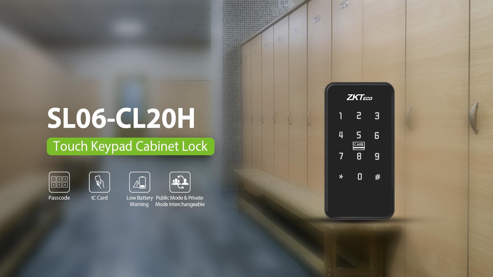 ZKTeco SL06 touch keypad smart lock